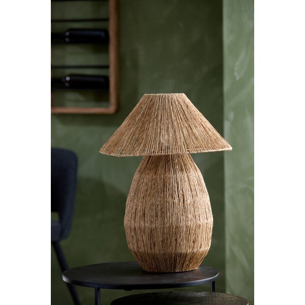 Lampada da tavolo di colore naturale con paralume in iuta (altezza totale 55 cm) Maruva – Light & Living-image-2