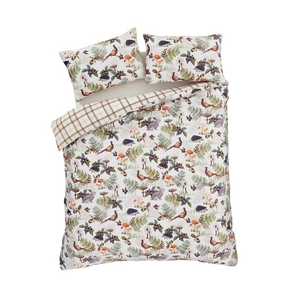 Biancheria da letto in velluto per letto matrimoniale 200x200 cm Woodland Walk - Catherine Lansfield-image-2
