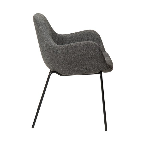 Poltrona grigia in tessuto bouclé Zimmer - DAN-FORM Denmark-image-3