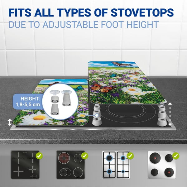 Coprifuoco in vetro temperato in set da 2 52x30 cm Summer Meadow - Maximex-image-4