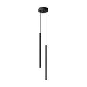 Lampadario nero in metallo ø 15 cm Fideus – Sollux
