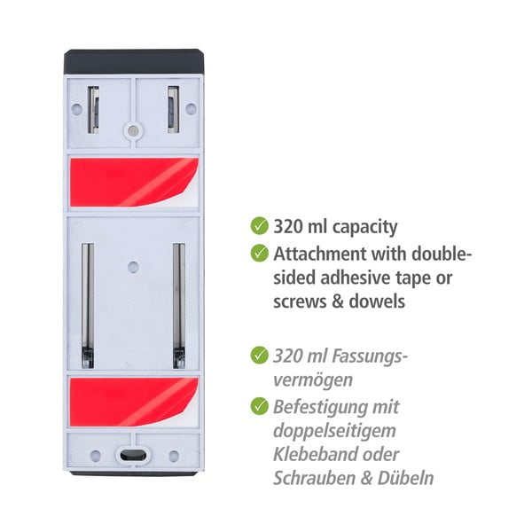 Distributore di sapone a parete in plastica da 0,32 l Istres - Wenko-image-4