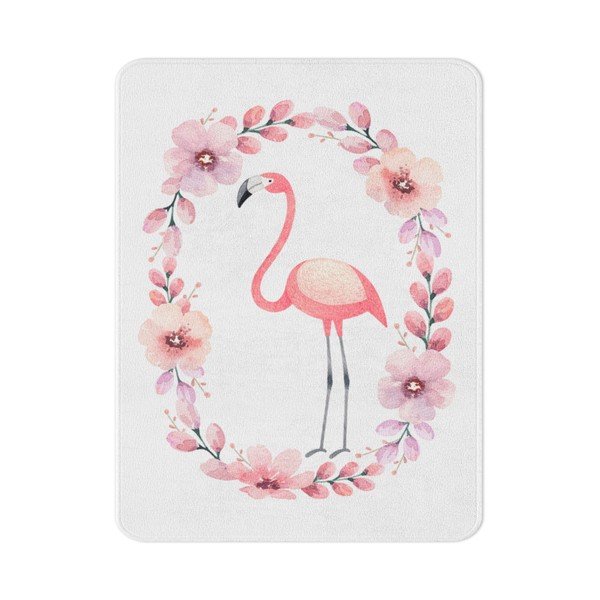 Dětský koberec OYO Kids Flower Ring Flamingo, 100 x 140 cm