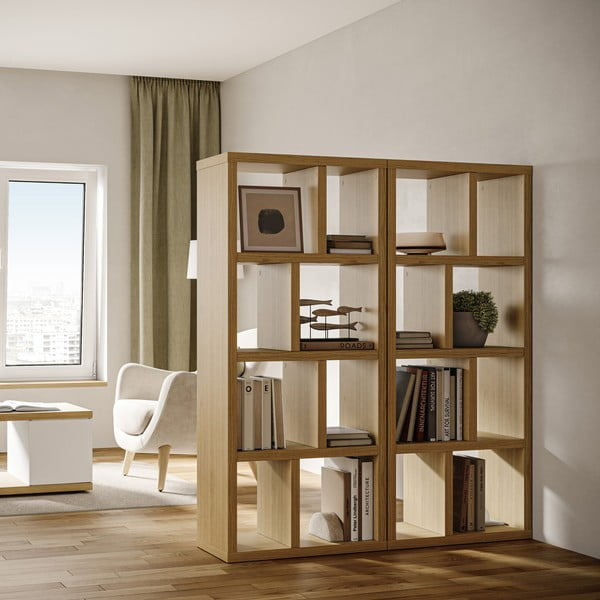 Libreria color legno effetto rovere 70x159 cm Berlin - TemaHome-image-3