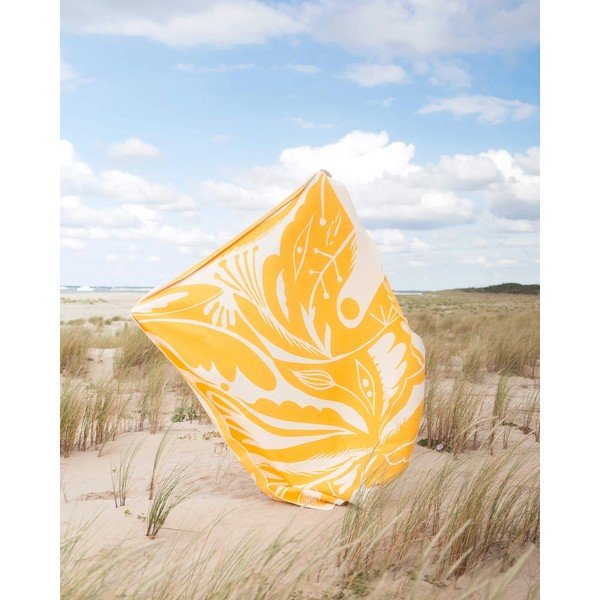 Coperta gialla 165x200 cm Lino – noo.ma-image-1