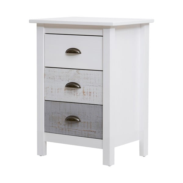 Comodino bianco e grigio Romantica - Marckeric-image-3