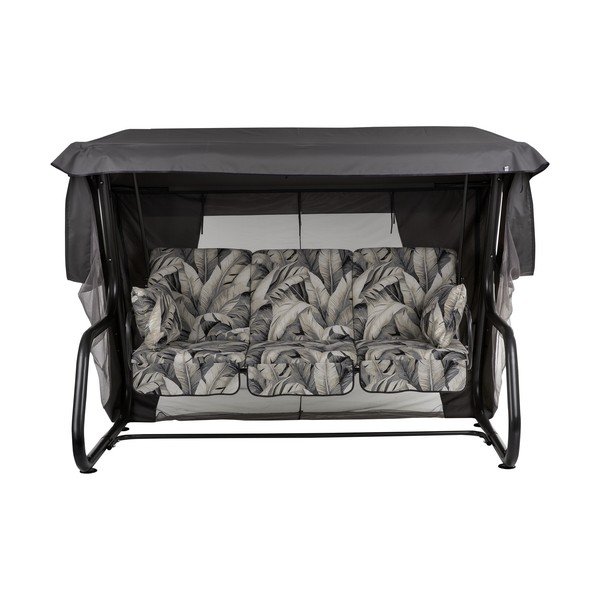 Dondolo da giardino grigio in metallo Venezia – Dajar