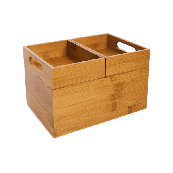 Scatola portaoggetti in bambù Sonata - Bambum