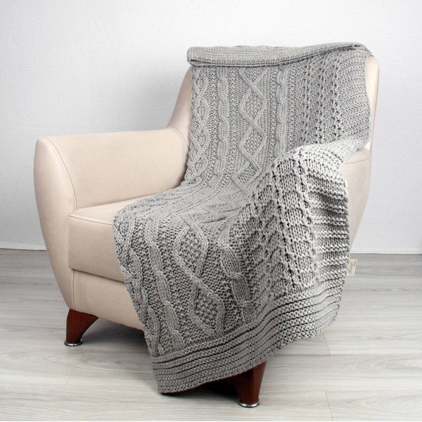 Copriletto grigio Teto, 130 x 170 cm - Homemania Decor