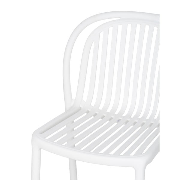Sedia da pranzo bianca in plastica impilabile Alia – Ixia-image-4