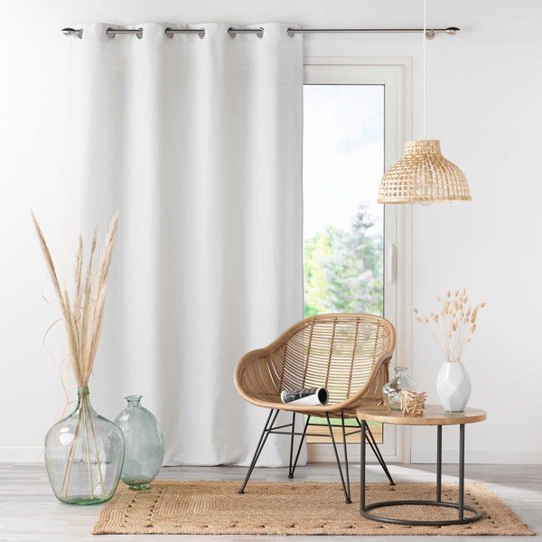 Tenda in microfibra bianca 140x280 cm Absolu - douceur d'intérieur-image-3