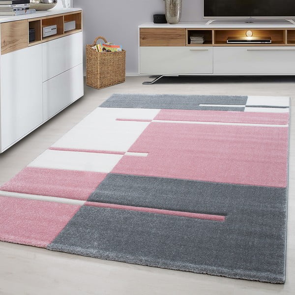 Tappeto rosa-grigio 160x230 cm Hawaii - Ayyildiz Carpets-image-1