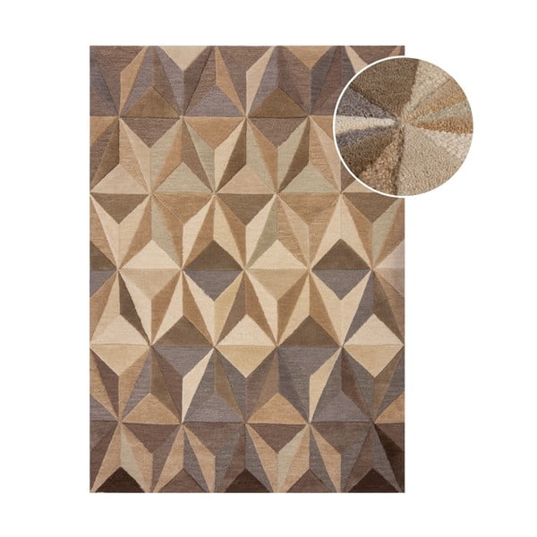 Tappeto in lana beige 160x230 cm Reverie - Flair Rugs