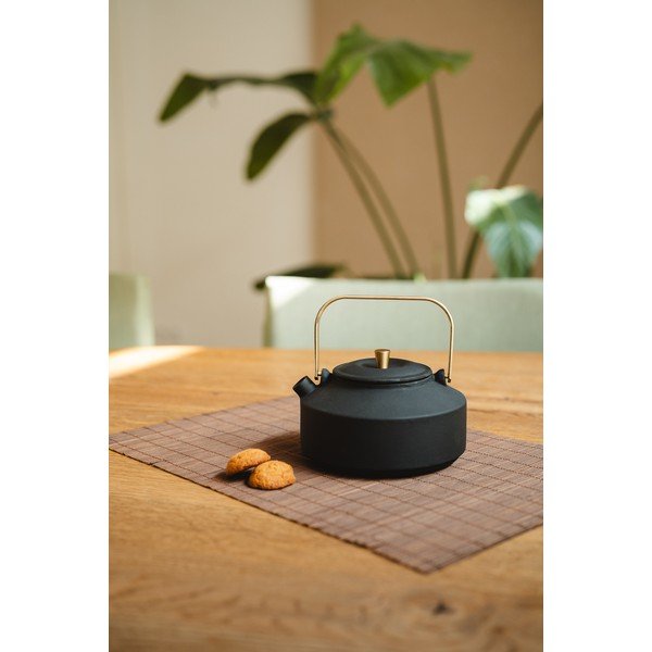 Teiera nera in ghisa con filtro 1 l Shangdong – Bredemeijer-image-3