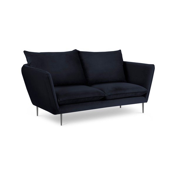 Divano in velluto blu scuro Acacia, lunghezza 175 cm - Mazzini Sofas-image-4
