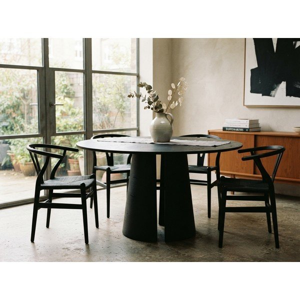 Tavolo da pranzo rotondo con effetto frassino ø 157 cm Cep – Teulat-image-1