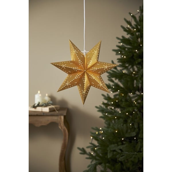 Decorazione luminosa natalizia di colore oro ø 45 cm Classic - Star Trading-image-4