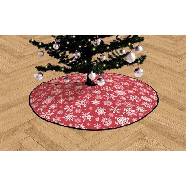 Tappeto in cotone sotto l'albero di Natale , ø 130 cm Freezy Snowflakes - Butter Kings-image-2