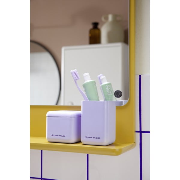 Organizer da bagno in poliresina viola per dischetti di cotone Tom Tailor T-Rounded – Wenko-image-1