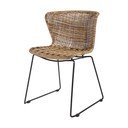 Sedie da esterno in set di colore naturale in rattan artificiale 2 pz Wings – WOOOD