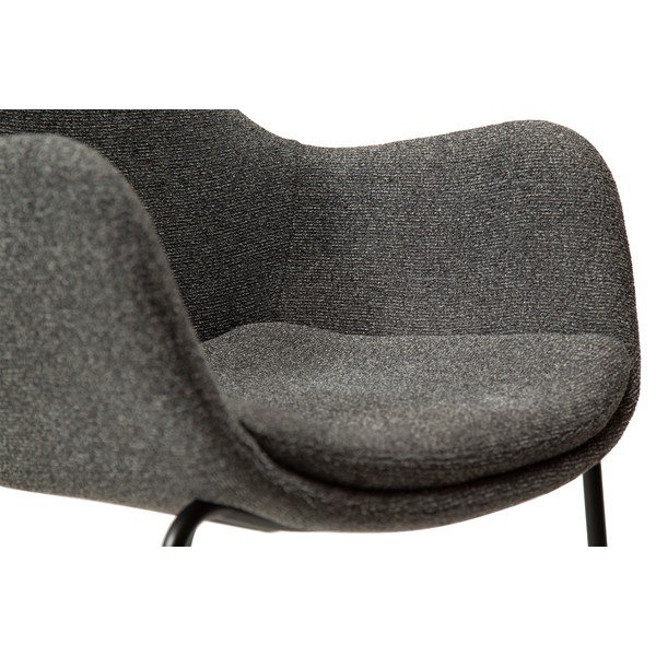 Poltrona grigia in tessuto bouclé Zimmer - DAN-FORM Denmark-image-1