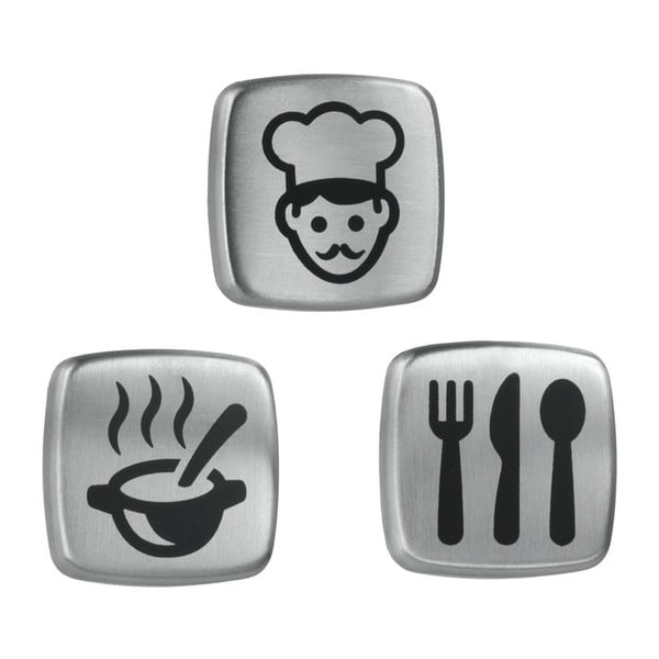 Sada 3 magnetů Metaltex Kitchen