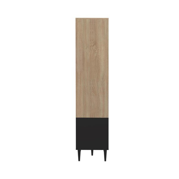 Libreria nera in rovere 90x180 cm Horizon - TemaHome-image-4