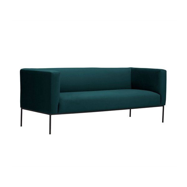 Divano in velluto verde petrolio, 195 cm Neptune - Windsor & Co Sofas-image-2