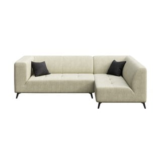 Divano angolare beige chiaro, angolo destro Toro - MESONICA