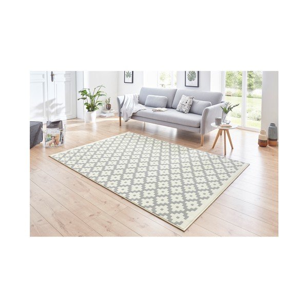 Tappeto crema e grigio Celebration , 160 x 230 cm Lattice - Hanse Home-image-1