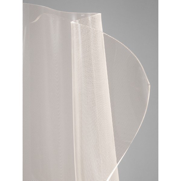 Lampada da terra LED dorata in alluminio con paralume in vetro acrilico (altezza totale 105 cm) Siderno – Nova Luce-image-4