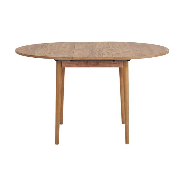 Tavolo da pranzo rotondo con effetto pino allungabile con estensione ø 100 cm Viona – Kalune Design-image-4