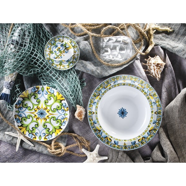 Set di piatti in porcellana da 18 pezzi Caltagirone - Villa Altachiara-image-1