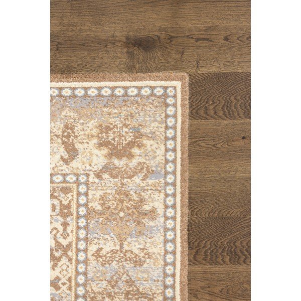 Tappeto in lana marrone chiaro 100x180 cm Carol - Agnella-image-3