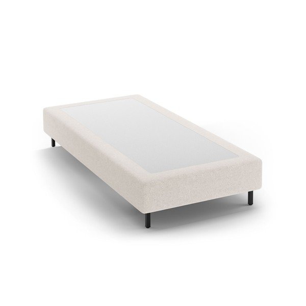 Letto singolo imbottito color crema senza testiera 90x200 cm Whale – Micadoni 