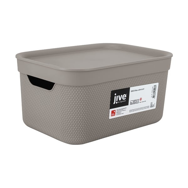 Scatola di plastica con coperchio Deco - Rotho-image-4