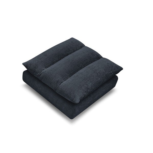 Poggiapiedi blu scuro con rivestimento in ciniglia Neil – Bobochic Paris-image-3