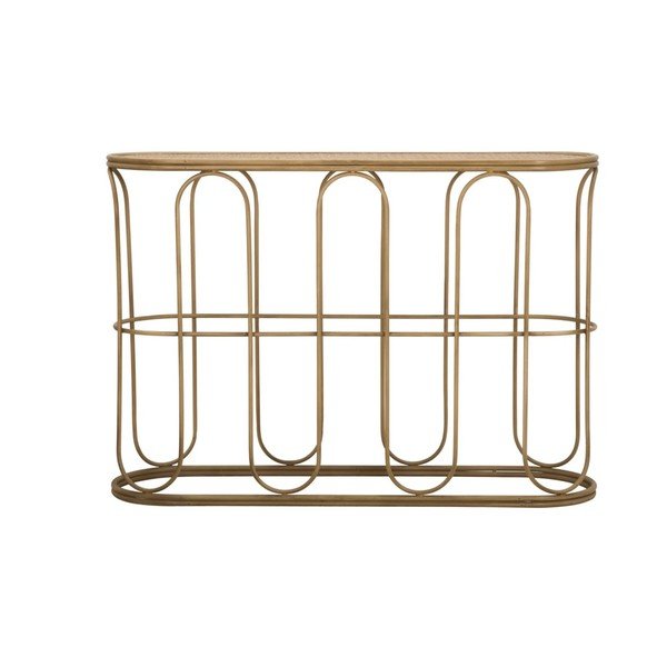 Tavolo consolle di colore naturale in rattan 32x110 cm Samui – Mauro Ferretti-image-4