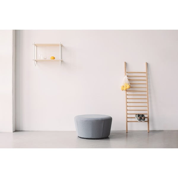 Pouf in pelle marrone cognac , ø 72 cm Naïve - EMKO-image-3