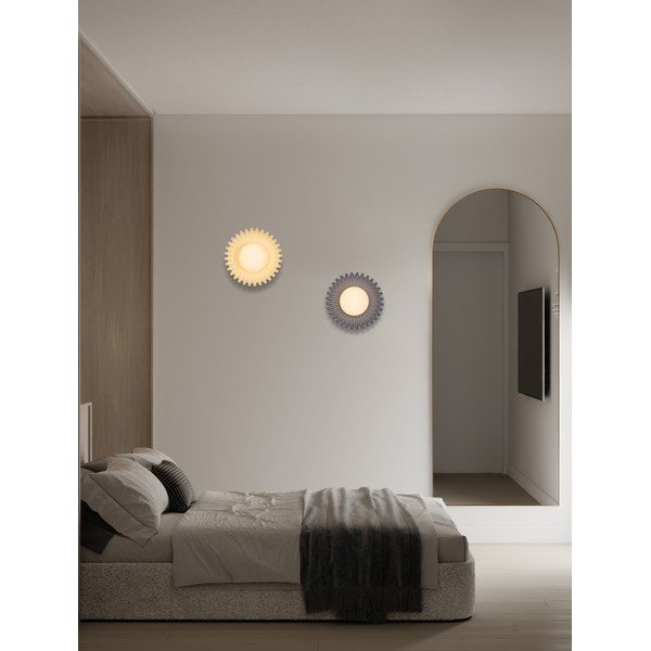 Lampada da parete blu in ceramica Petel – Nova Luce-image-1