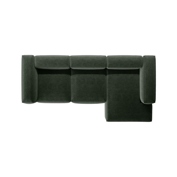 Divano angolare verde (con penisola a destra/con chaise lounge) Bergamo – Cosmopolitan Design-image-3