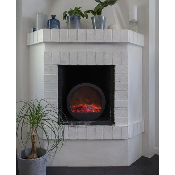 Decorazione luminosa a LED con imitazione di fiamma, larghezza 36 cm Fireplace - Star Trading-image-1