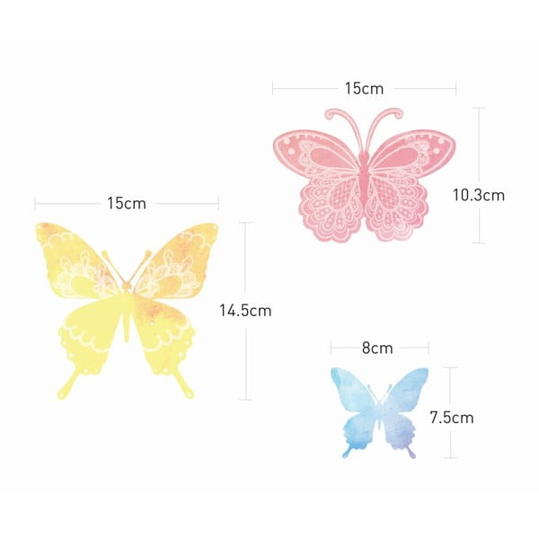 Set di 24 adesivi di farfalle artistiche - Ambiance-image-3