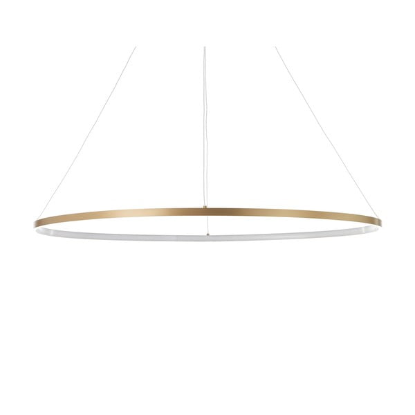 Lampada a sospensione di colore oro, altezza 92 cm Oval Ring - Tomasucci-image-2