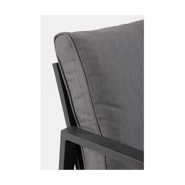 Set di mobili da giardino color antracite in alluminio per 4 persone Hilde – Bizzotto-image-2