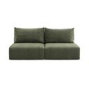 Divano verde allungabile/con contenitore 216 cm Kalena – Makamii