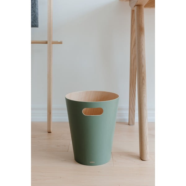 Cestino per la spazzatura verde 7,5 l Woodrow – Umbra-image-1