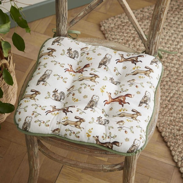 Cuscino per sedia in cotone 36x34 cm Forest Fable – Cooksmart ®-image-1