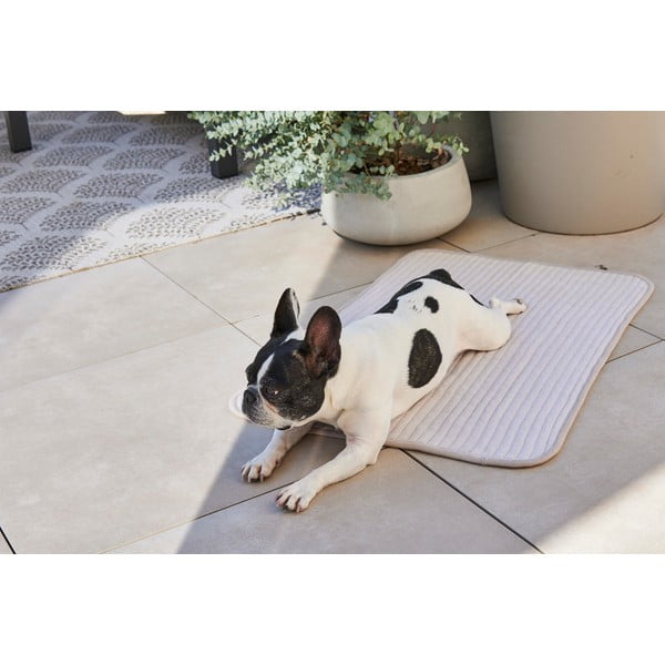 Coperta grigia in cotone per cani 90x120 cm Onda Pebble L - MiaCara-image-3