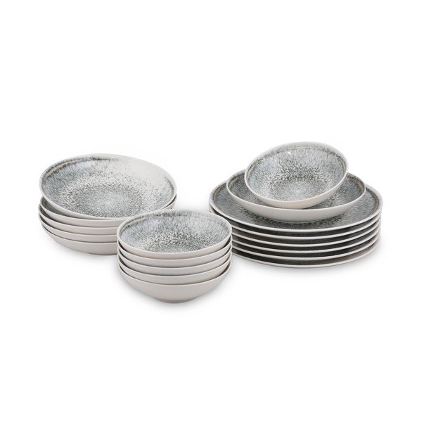 Set da pranzo in porcellana 18 pezzi Midnight Sky - Güral Porselen-image-2